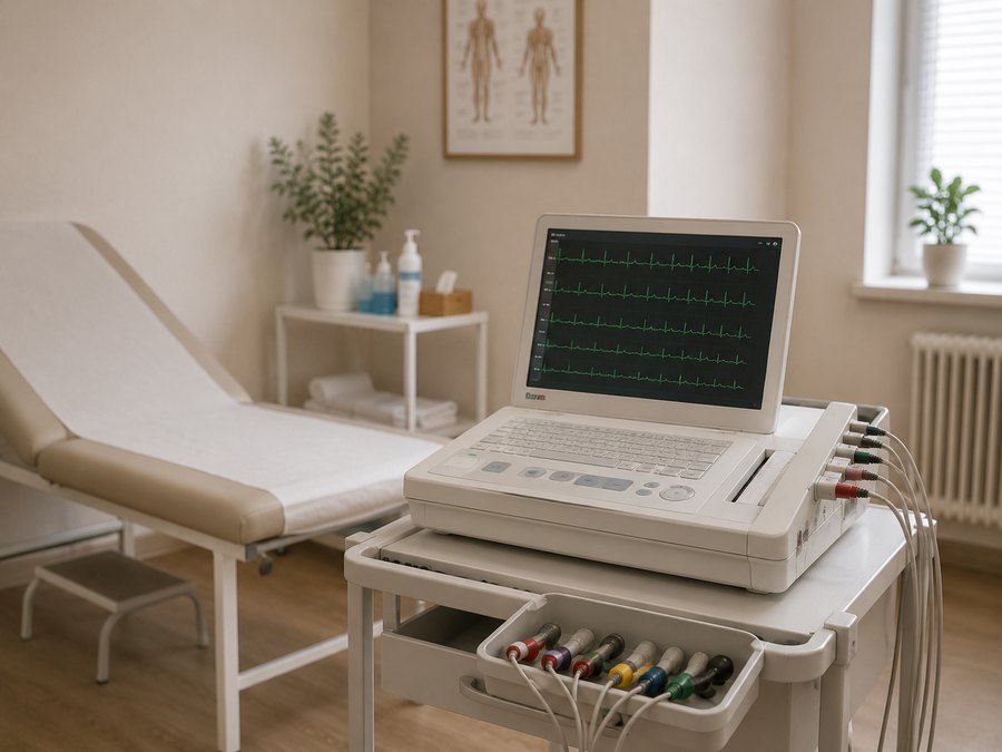 Elettrocardiografo in ambiente clinico