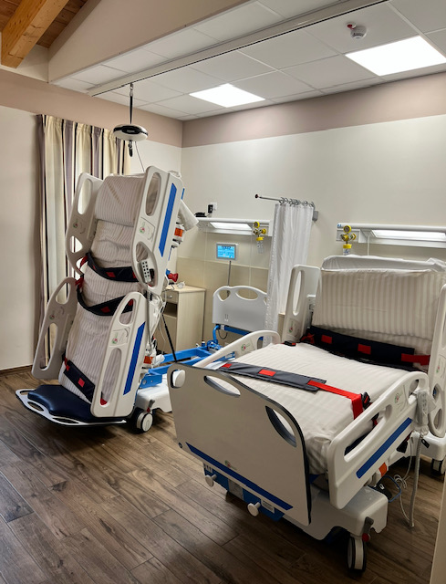 Camera attrezzata in ambiente sanitario residenziale